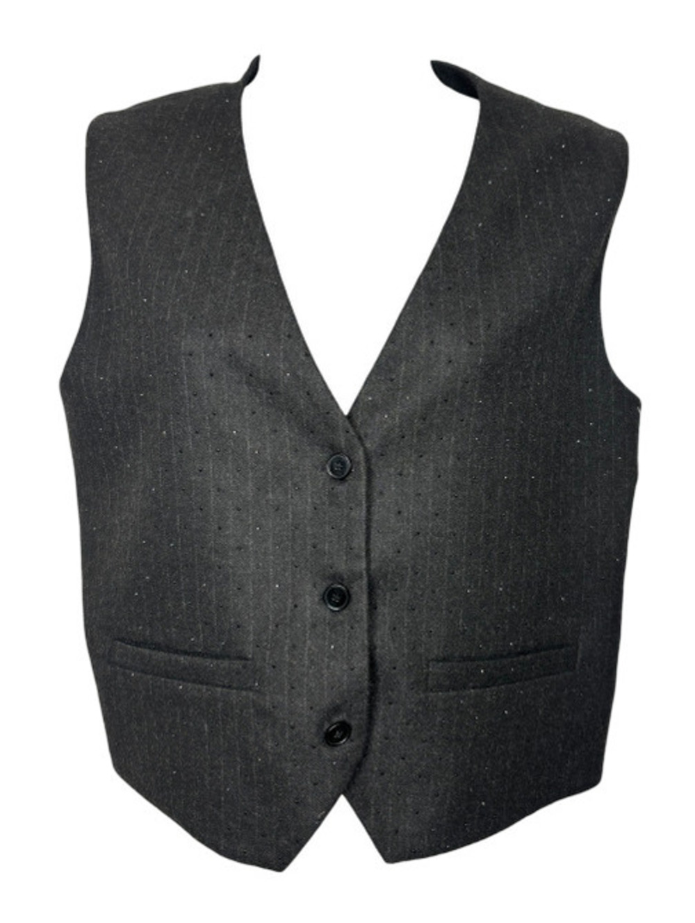 Maje Rhinestone Embellished Vest